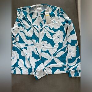 Anne Cole zipper swim jacket size M
